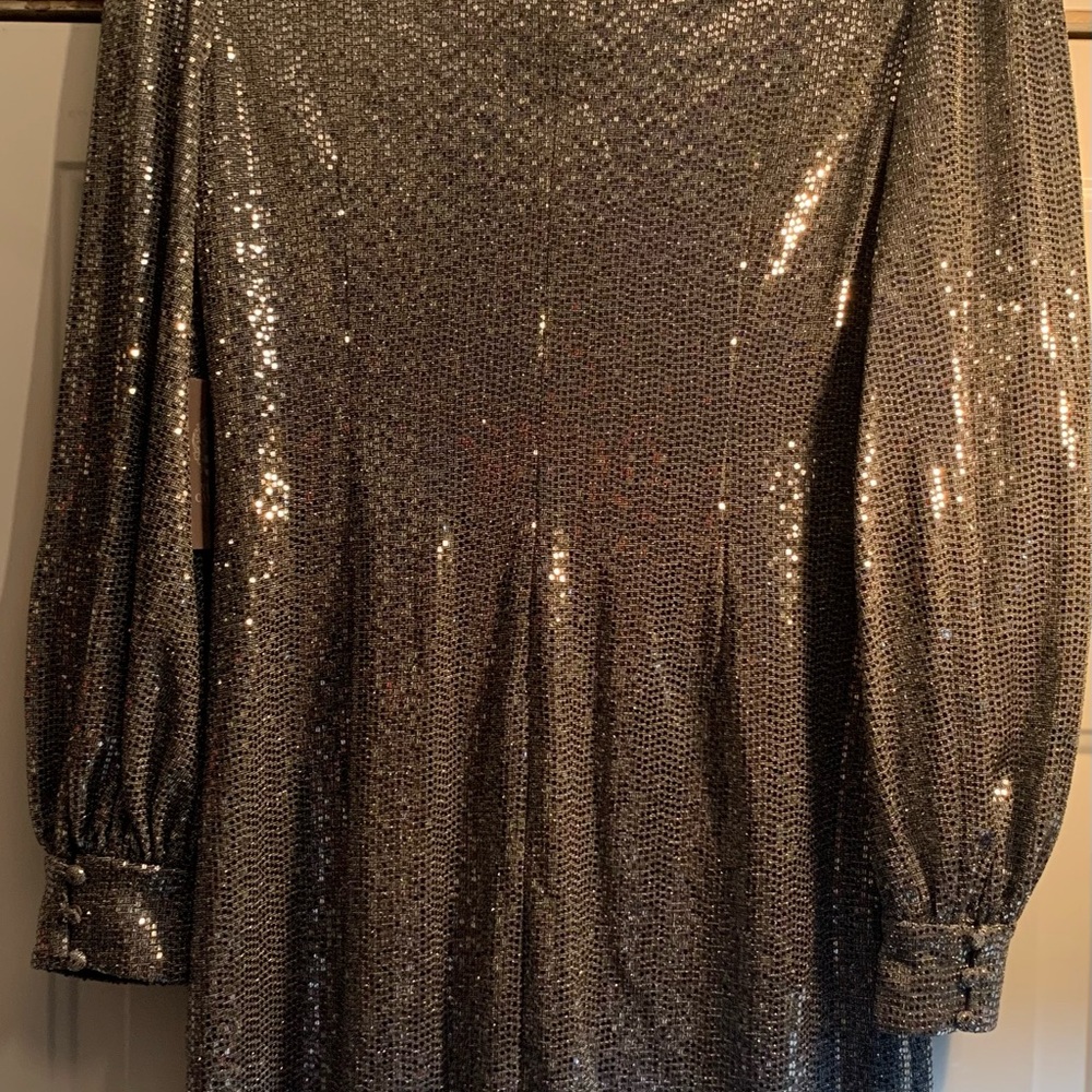 Vince Camuto Shimmering Silver Dress
